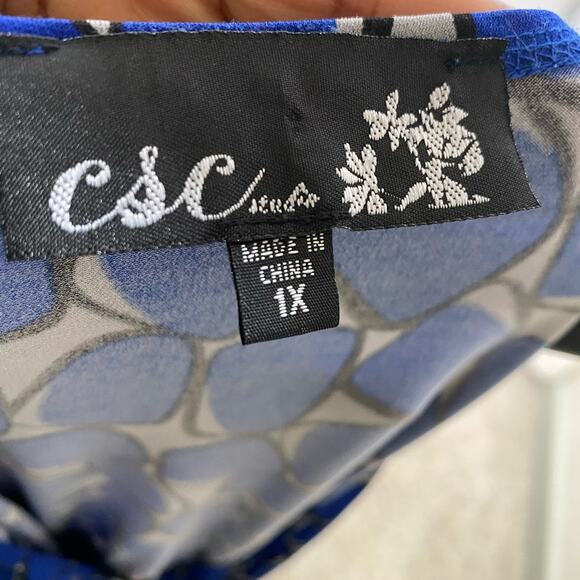 Plus sized CSC Studio dress 1X - Picture 4 of 6